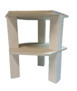 Two Ceramic Shelves Set