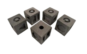 "Cubic" Type Graphite Mould 7 IN 1 ingots set