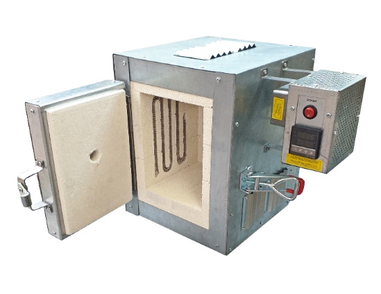 1240 C (2264 F) Table Top Electrical Muffle Kiln: Programmable - Image 3