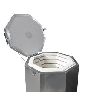 Top-Loaded Programmable Kiln: 45 L, With Lid-On-Hinge. Single Or Three Phase On Request