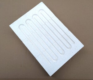 Three Bricks With Slot. No Heating Element For R-1100, R-1050, R-1300 Kilns