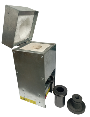R9D-33-Oz Crucible Metal Melting Kiln With Graphite Adapter For 2-Oz Crucible