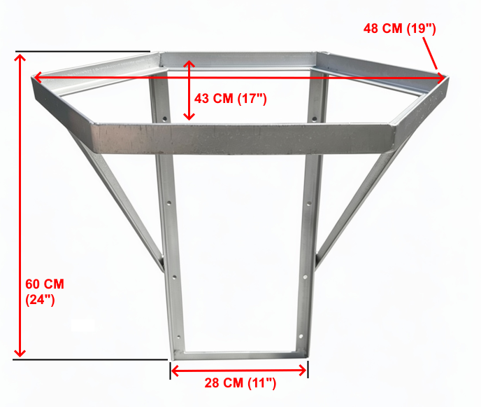 Wall Metal Stand For Top Loaded Vitrigraph Hexagon Kiln (SKU - VGK-20) - Image 2