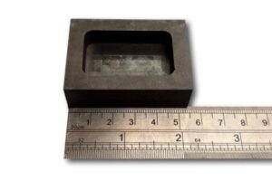 3-oz Silver Graphite Mould 93G TRADITIONAL BAR
