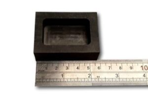 4-oz Silver Graphite Mould 124G TRADITIONAL BAR