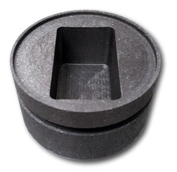 thumbnail image 2 of 75 Oz Custom Cross Gold Casting Mold - High Density Graphite Jewelry Making Mold USA Made 2 of 3